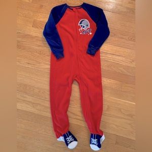Boys micro fleece footed PJs 5T